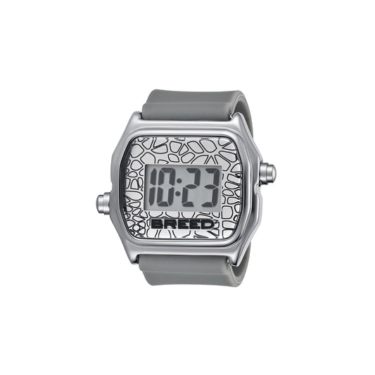 Breed Austin LCD Silicone Ring Watch - SS/Dark Grey - BRD9601
