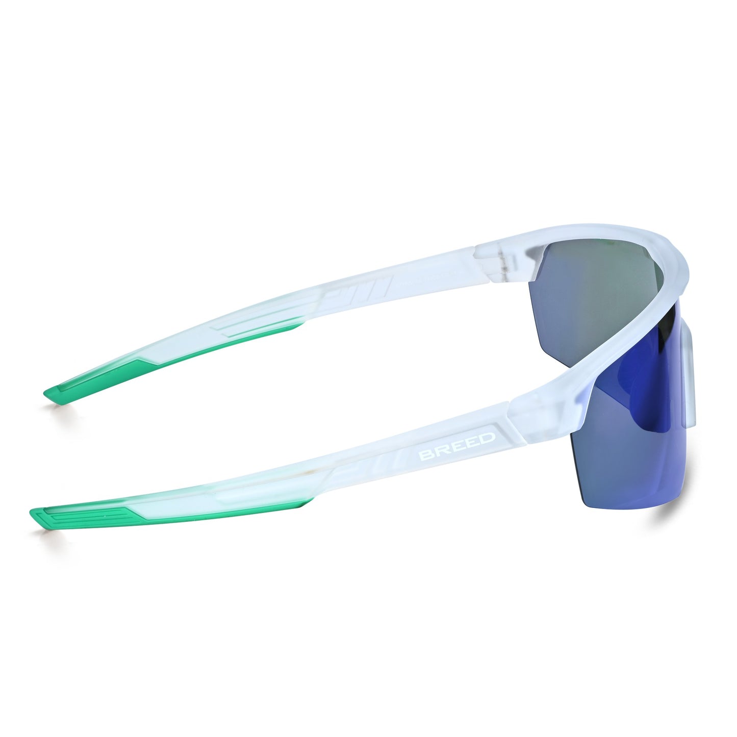 Breed Nyxon Polarized Sunglasses - White/Green - BSG071C6