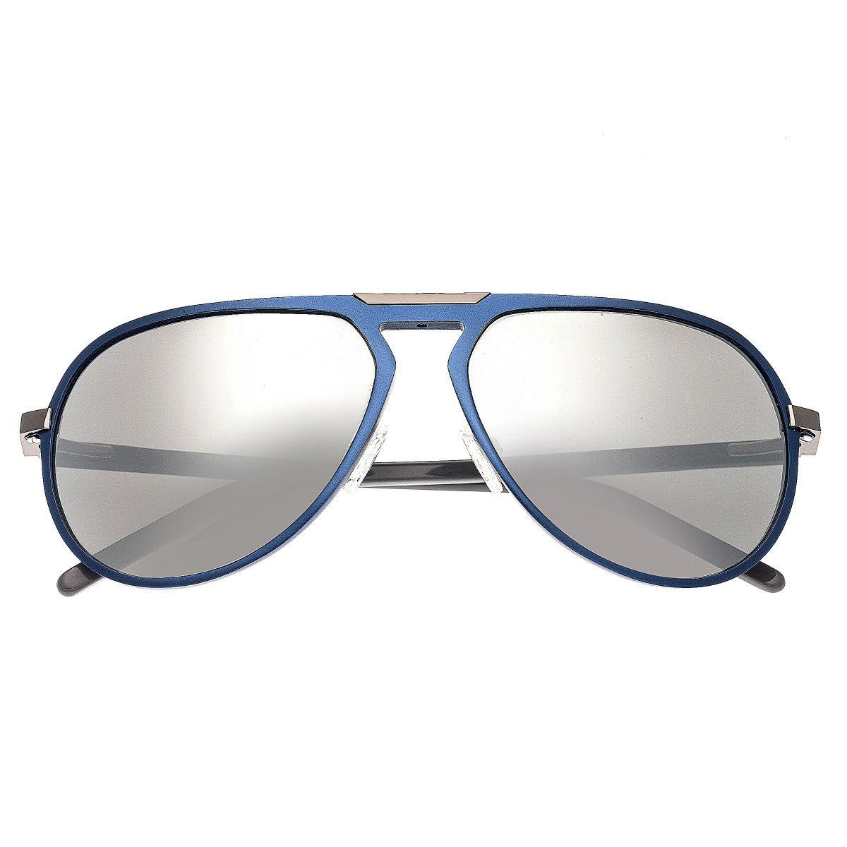 Breed Nova Aluminium Polarized Sunglasses - Blue/Silver - BSG018BL