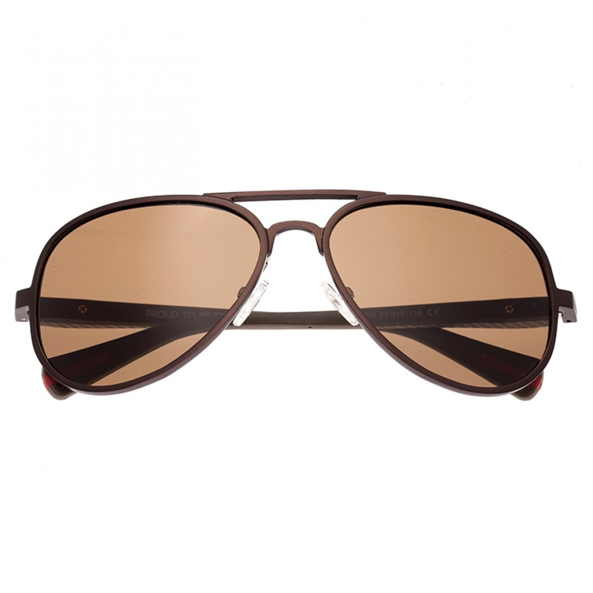Breed Dorado Titanium Polarized Sunglasses - Brown/Brown - BSG030BN