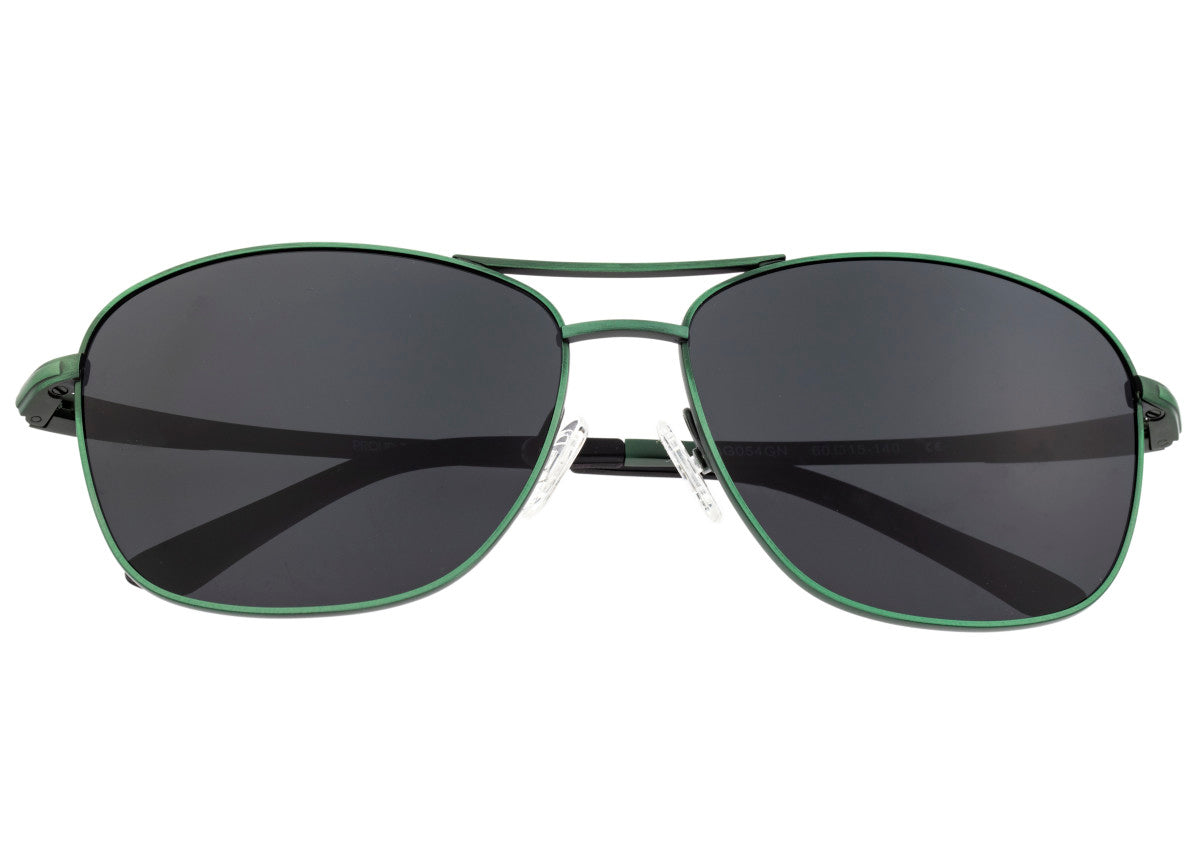 Breed Hera Titanium Polarized Sunglasses - Green/Black - BSG054GN