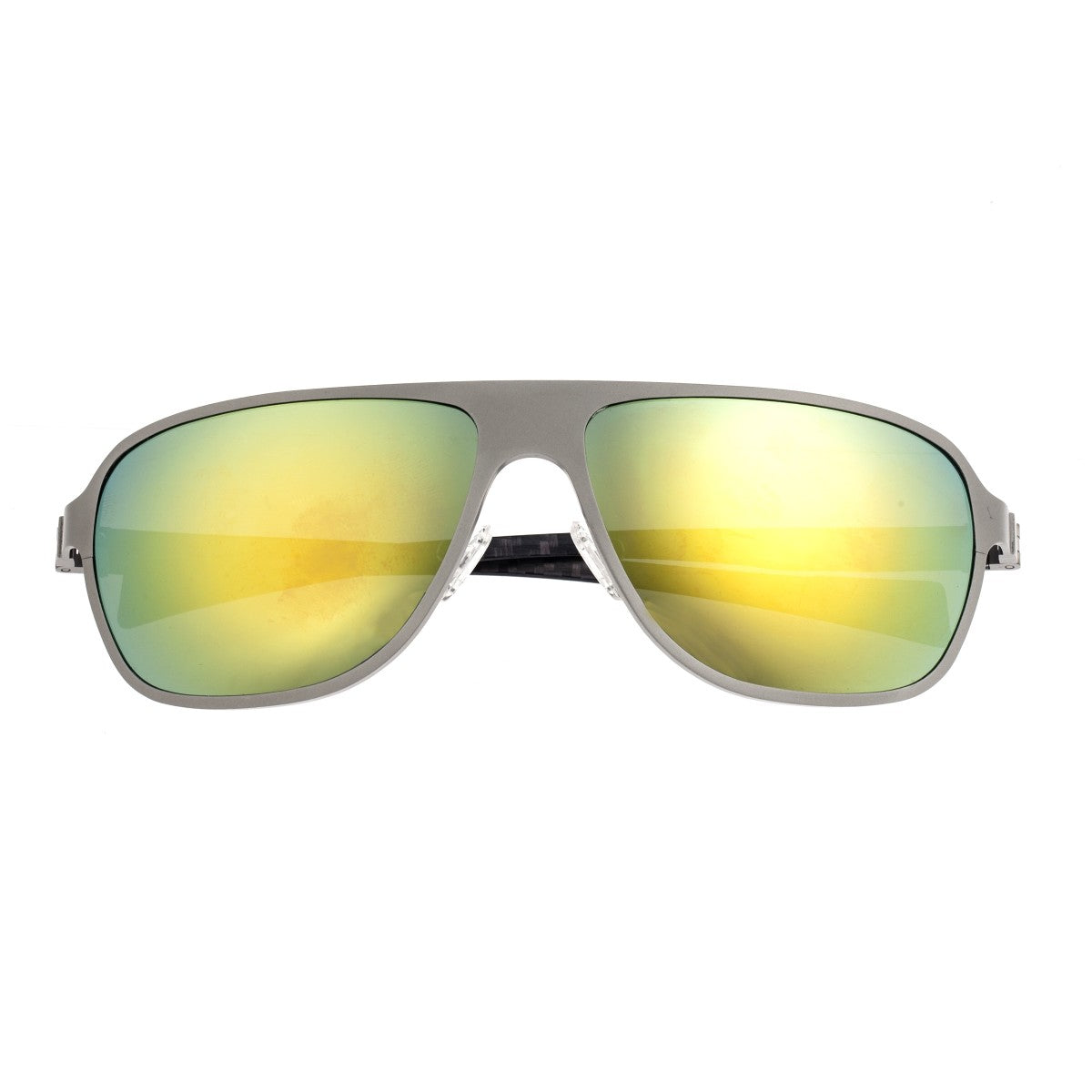 Breed Atmosphere Titanium And Carbon Fiber Polarized Sunglasses - Gunmetal/Green - BSG004SRG