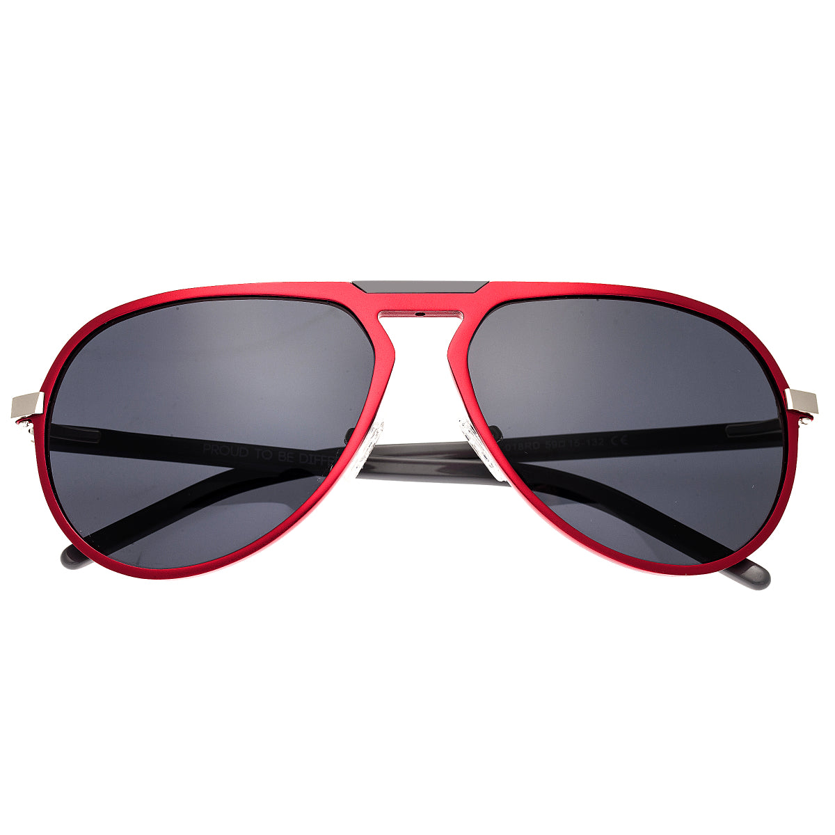 Breed Nova Aluminium Polarized Sunglasses - Red/Black - BSG018RD