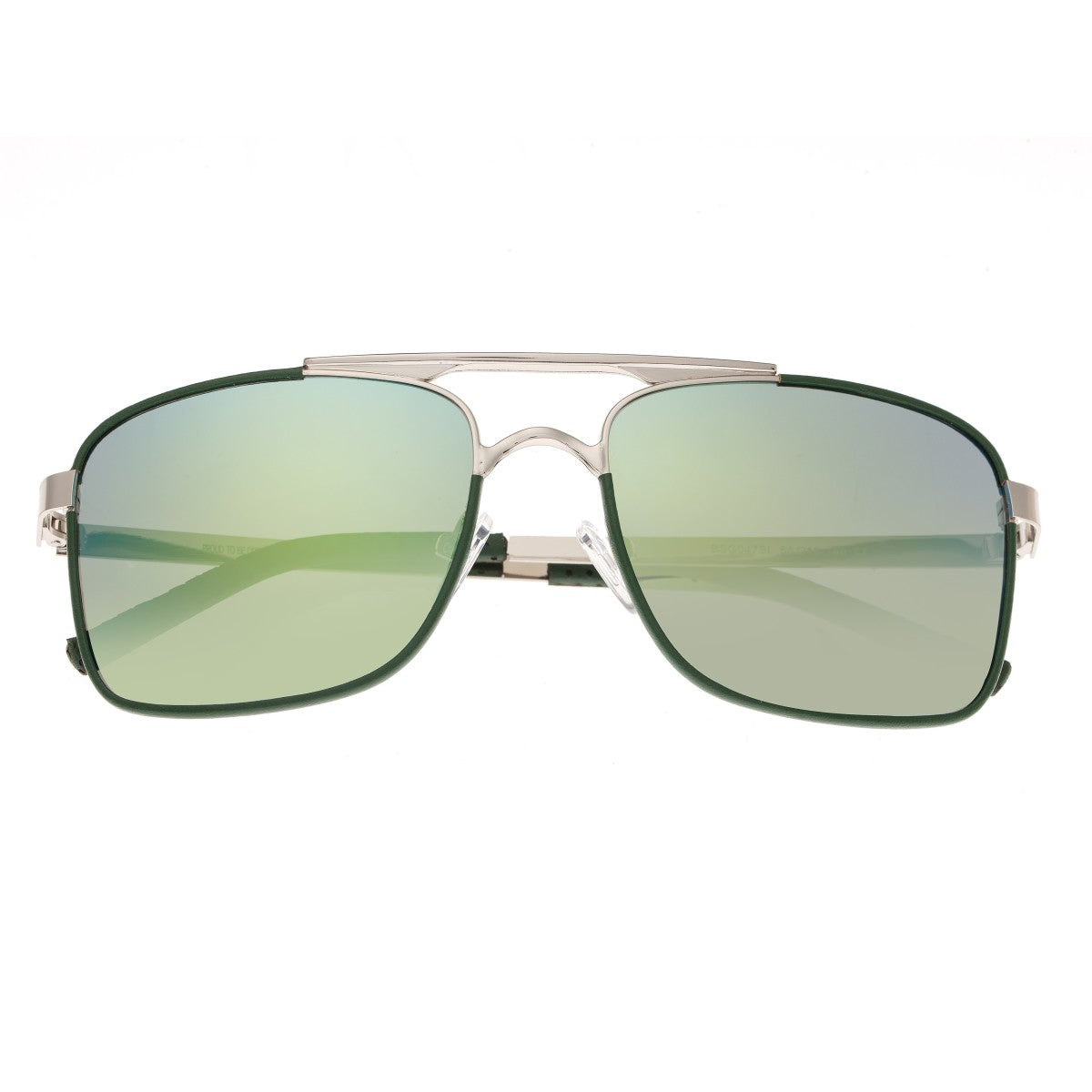 Breed Draco Polarized Sunglasses - Silver/Blue-Green - BSG047SL