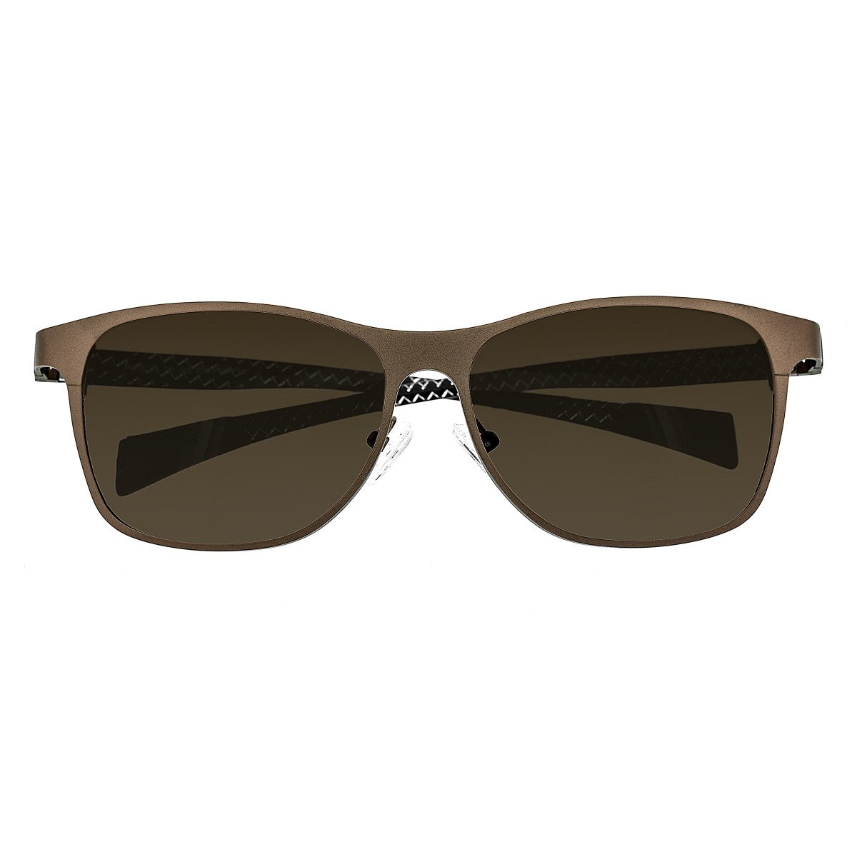 Breed Templar Titanium Polarized Sunglasses - Brown/Brown - BSG035BN