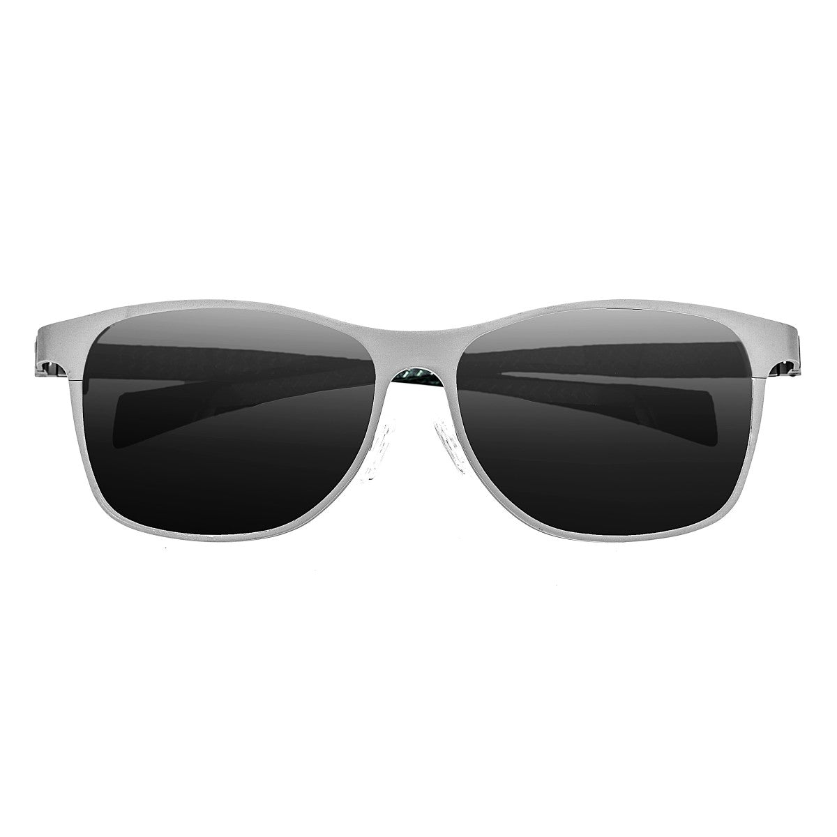 Breed Templar Titanium Polarized Sunglasses - Silver/Black - BSG035SR