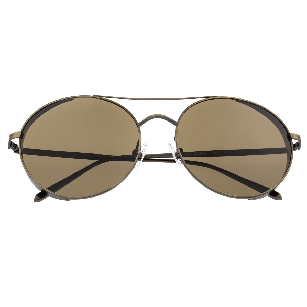 Breed Barlow Titanium Polarized Sunglasses - Bronze/Brown - BSG055BN