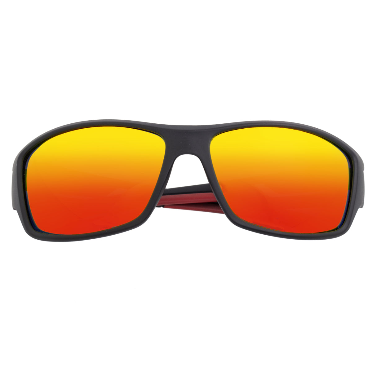 Breed Aquarius Polarized Sunglasses - Black/Red-Yellow - BSG060RD