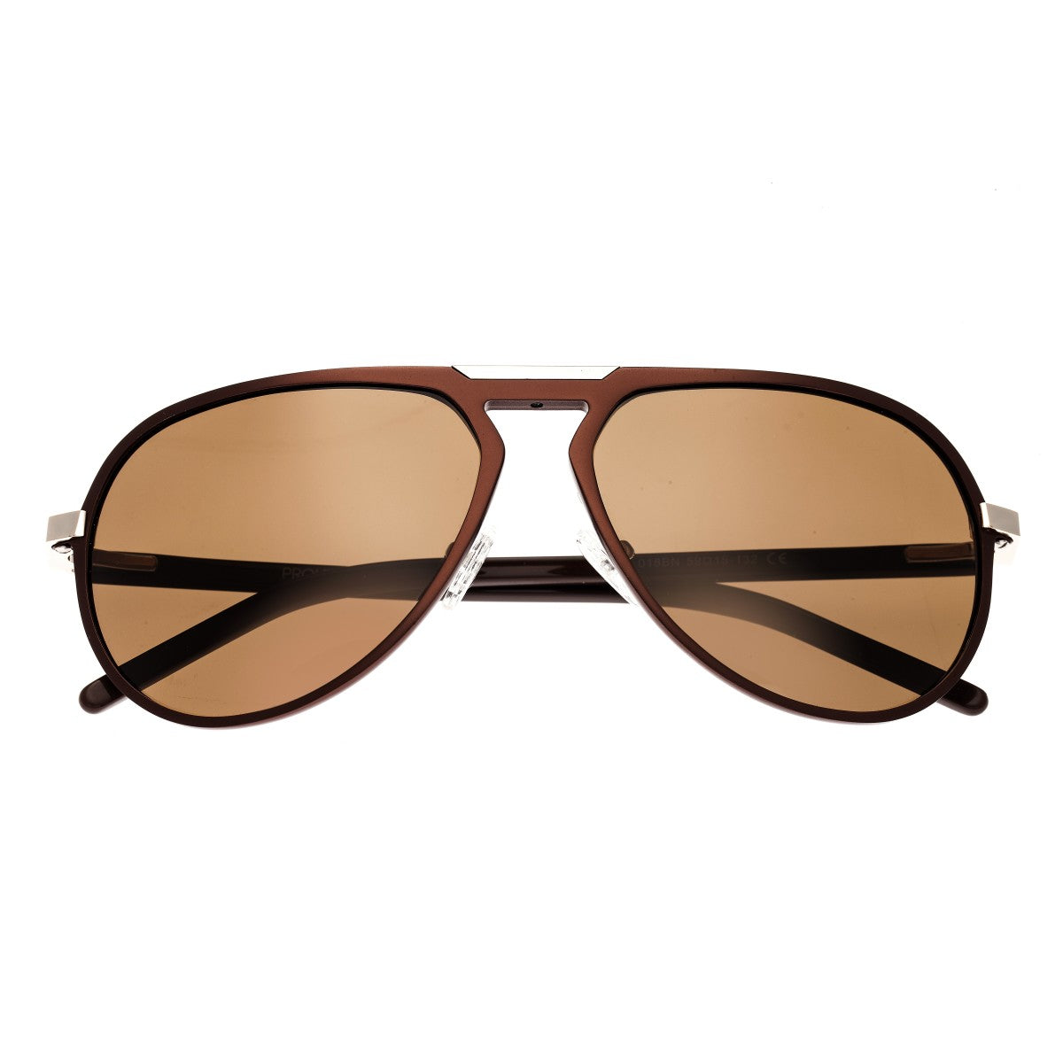 Breed Nova Aluminium Polarized Sunglasses - Brown/Brown - BSG018BN