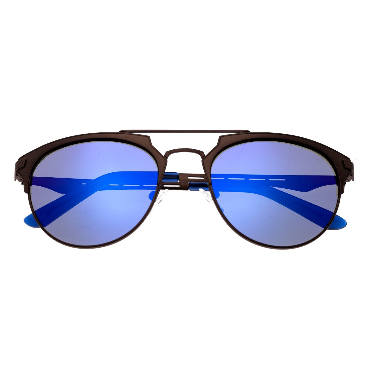 Breed Hercules Titanium Polarized Sunglasses - Brown/Blue - BSG039BN