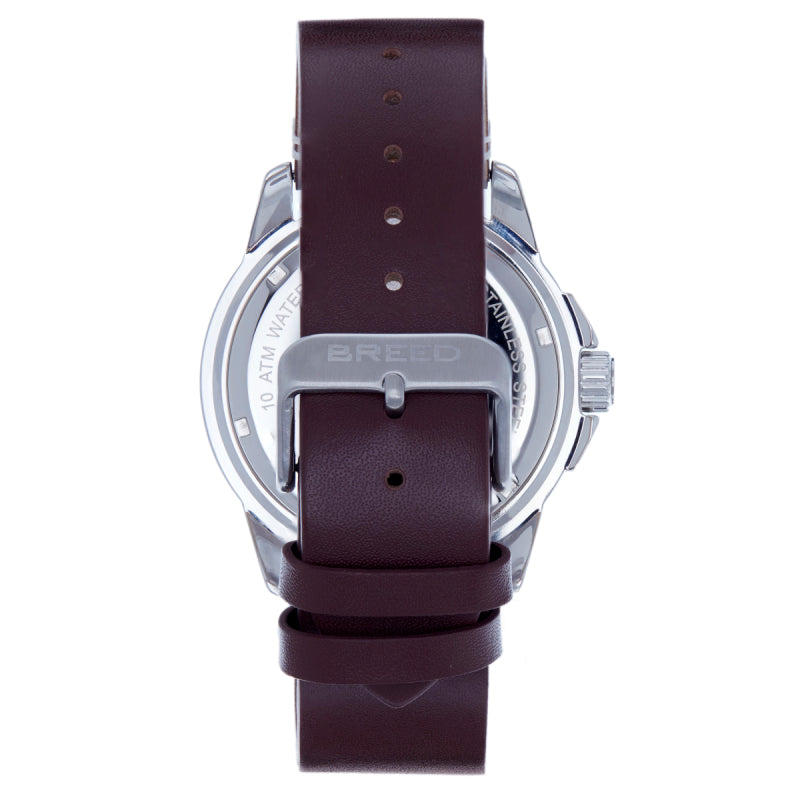 Breed Colton Leather-Strap Watch - Brown - BRD9416