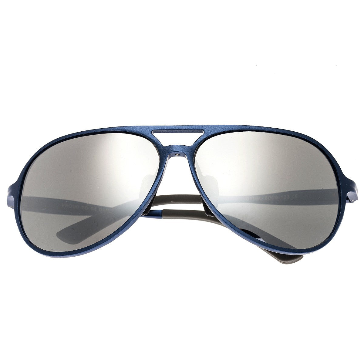 Breed Earhart Aluminium Polarized Sunglasses - Blue/Silver - BSG011BL