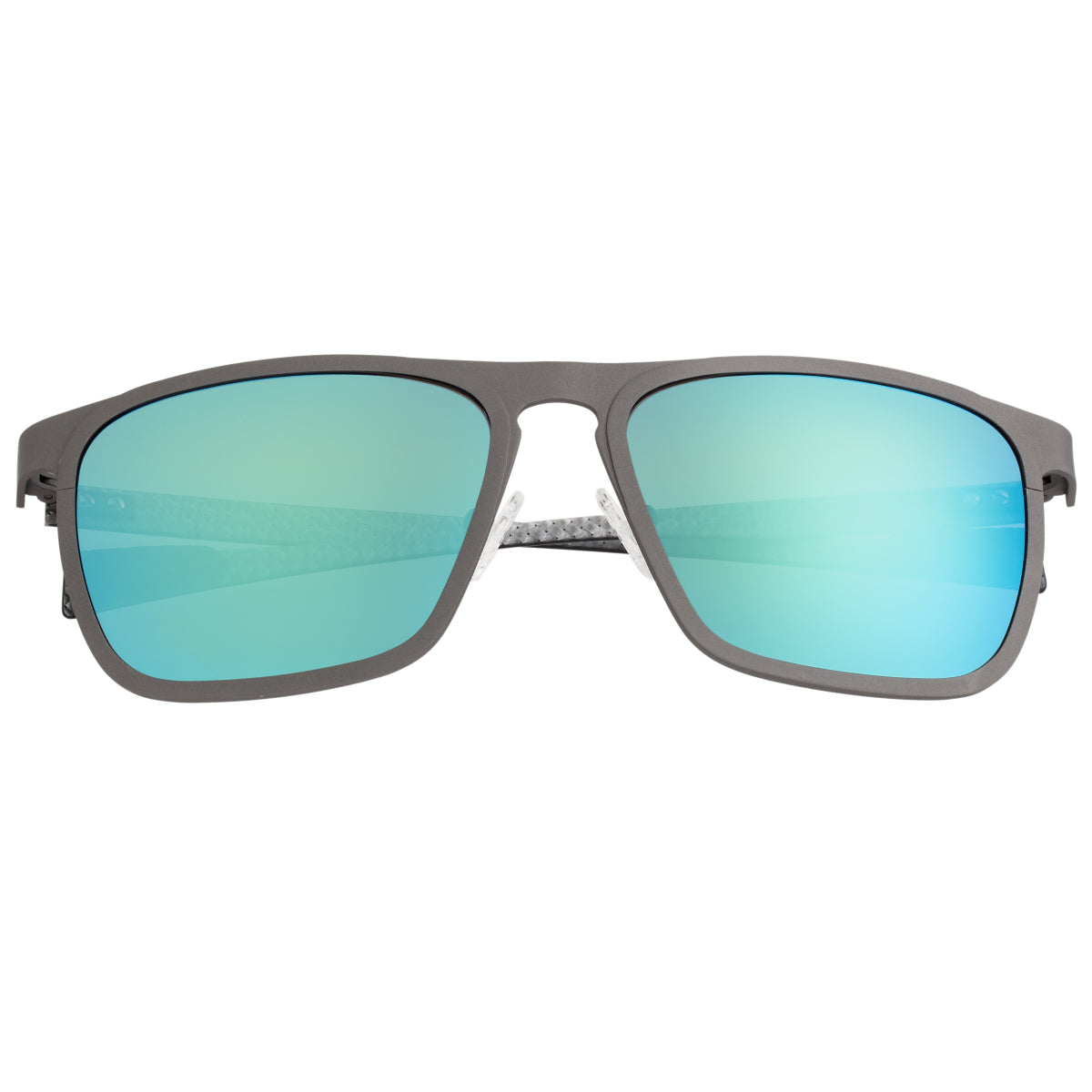 Breed Capricorn Titanium Polarized Sunglasses - Gunmetal/Blue-Green - BSG031GM