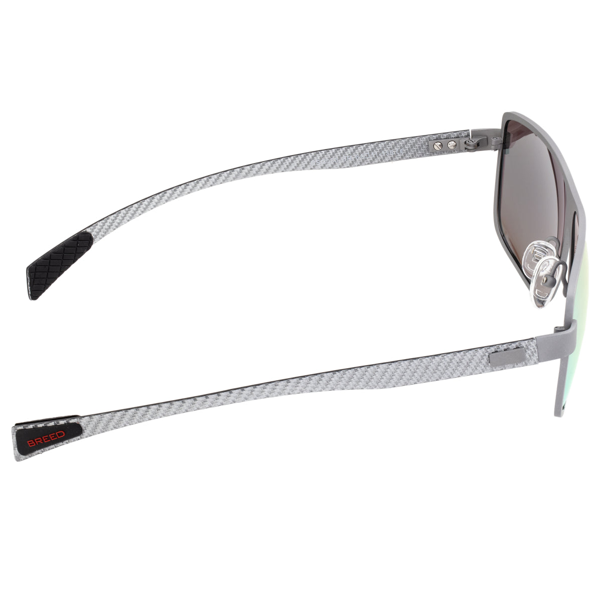 Breed Finlay Titanium Polarized Sunglasses - Silver/Yellow - BSG033SR