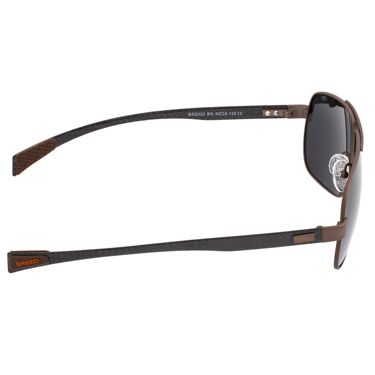 Breed Sagittarius Titanium Polarized Sunglasses - Brown/Black - BSG032BN