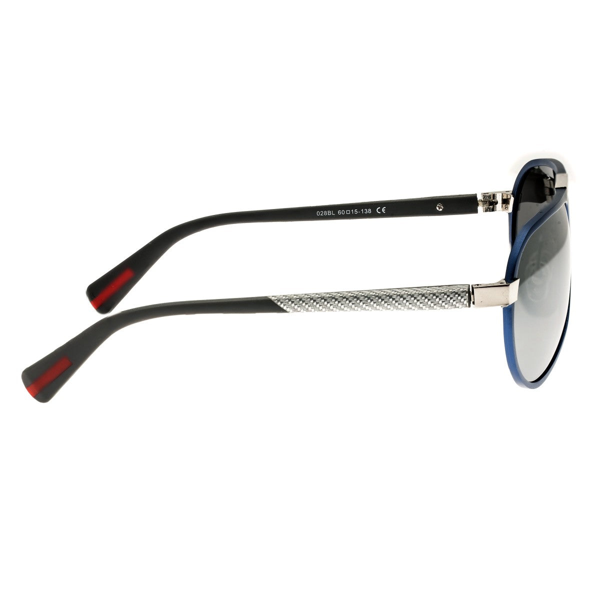 Breed Octans Titanium Polarized Sunglasses - Blue/Black - BSG028BL
