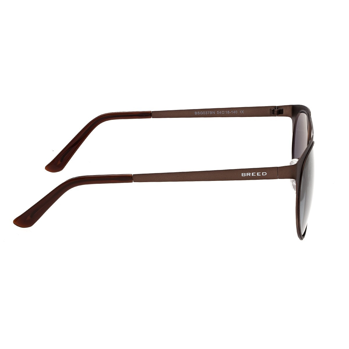 Breed Phoenix Titanium Polarized Sunglasses - Brown/Celeste - BSG036BN