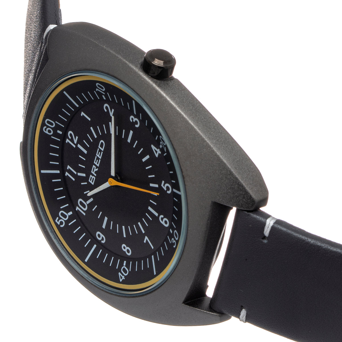 Breed Victor Leather-Band Watch - Grey - BRD9205