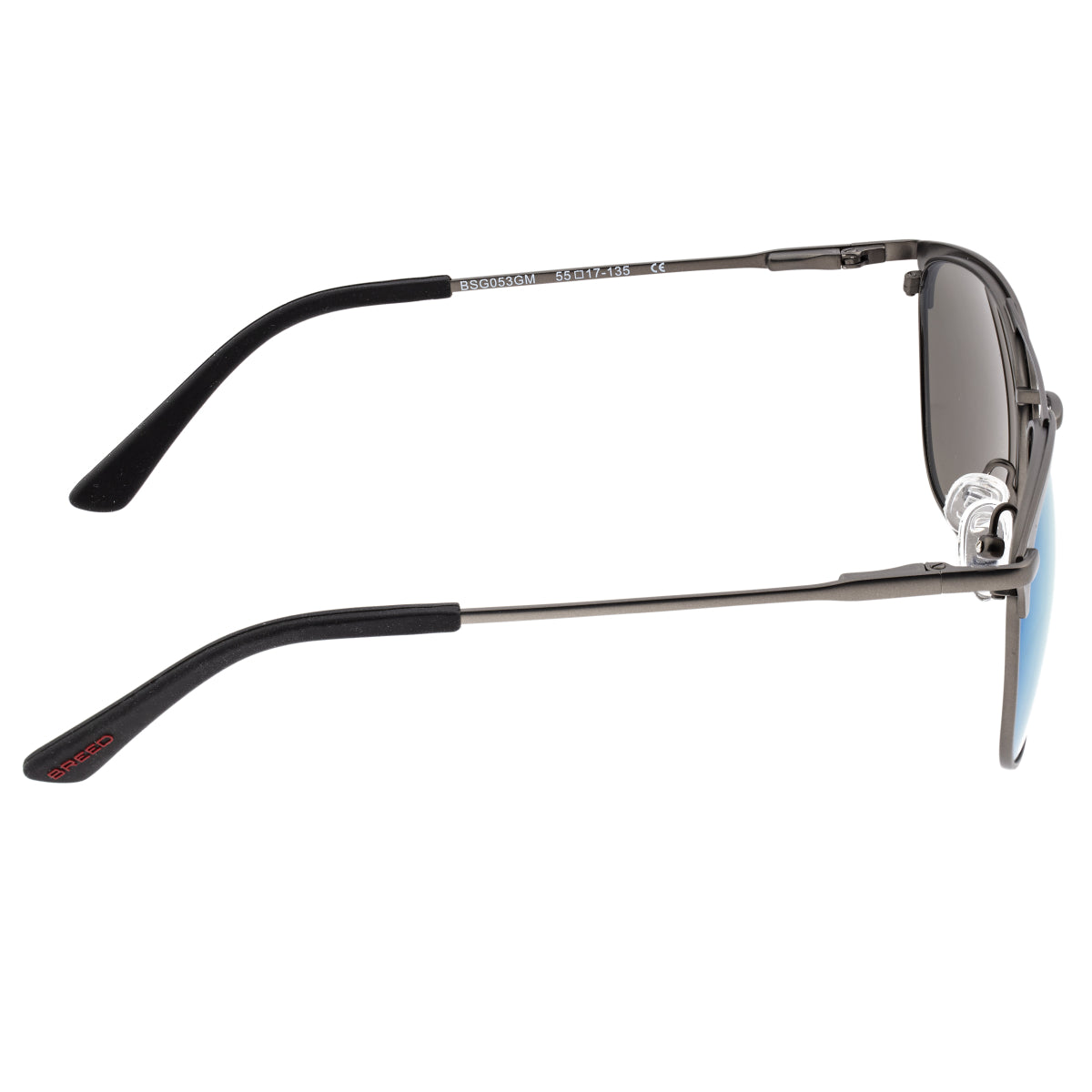 Breed Zodiac Titanium Polarized Sunglasses - Gunmetal/Green-Blue - BSG053GM