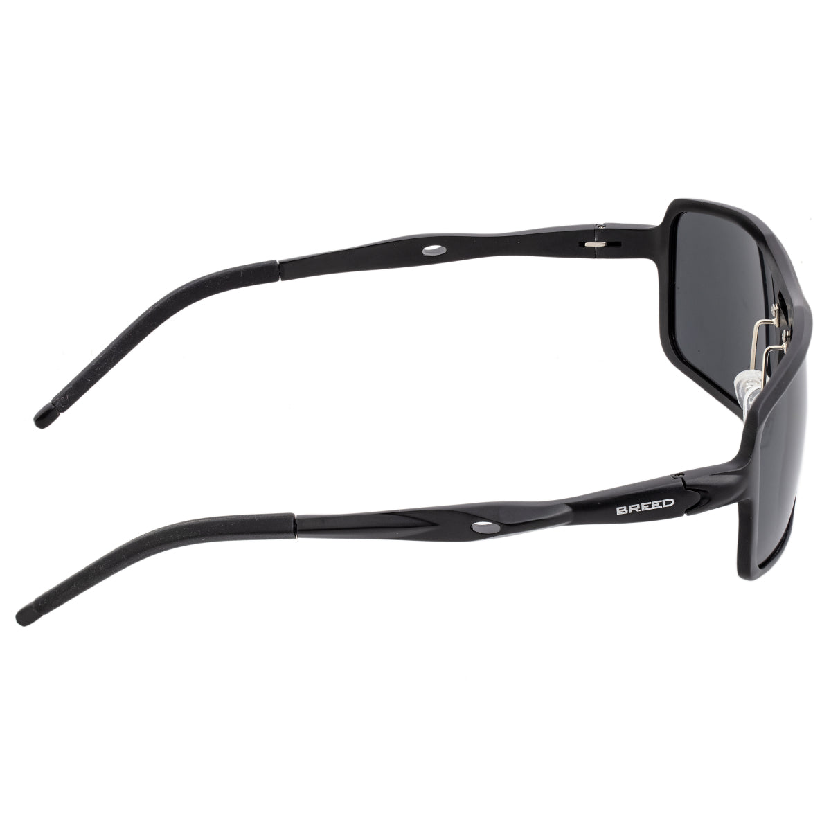 Breed Orpheus Aluminum Polarized Sunglasses - Black/Black - BSG062BK