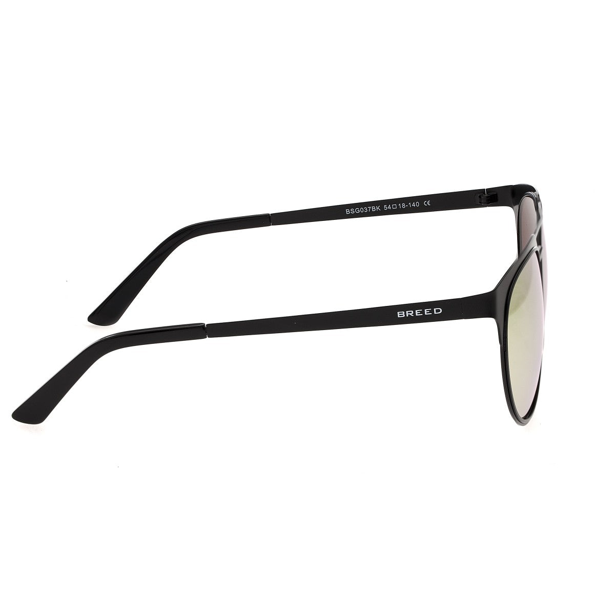 Breed Mensa Titanium Polarized Sunglasses - Black/Rose Gold - BSG037BK