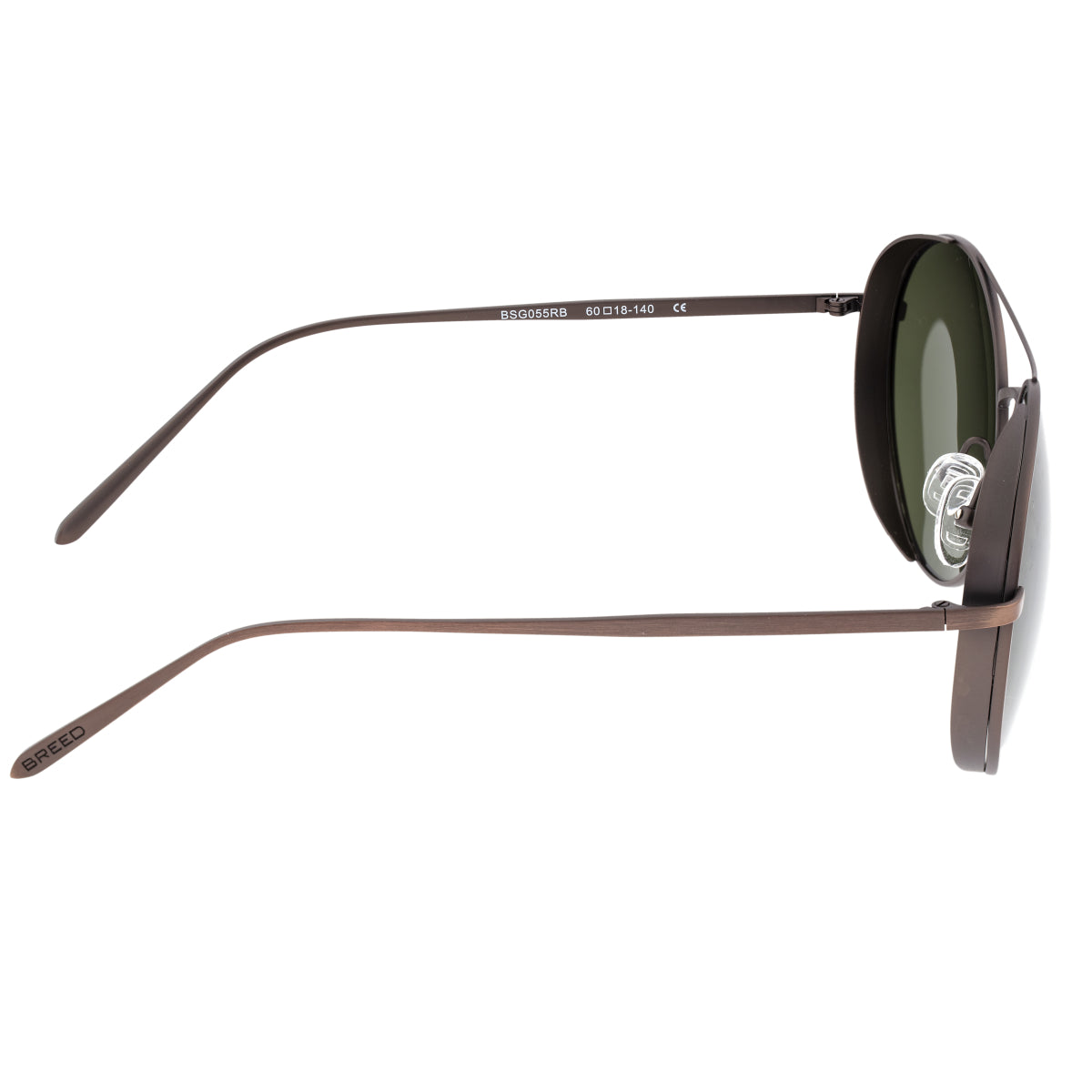 Breed Barlow Titanium Polarized Sunglasses - Brown/Black - BSG055RB