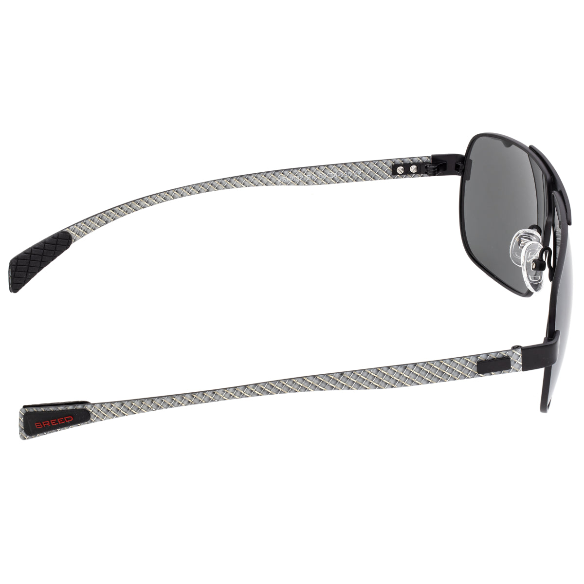 Breed Sagittarius Titanium Polarized Sunglasses - Black/Black - BSG032BK