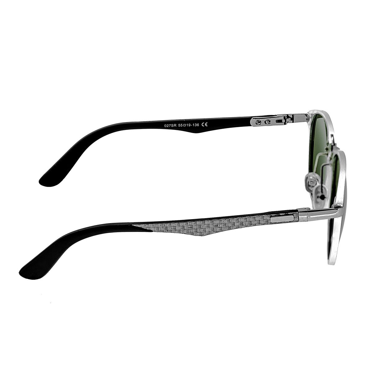 Breed Cetus Aluminium and Carbon Fiber Polarized Sunglasses - Silver/Blue - BSG027SR