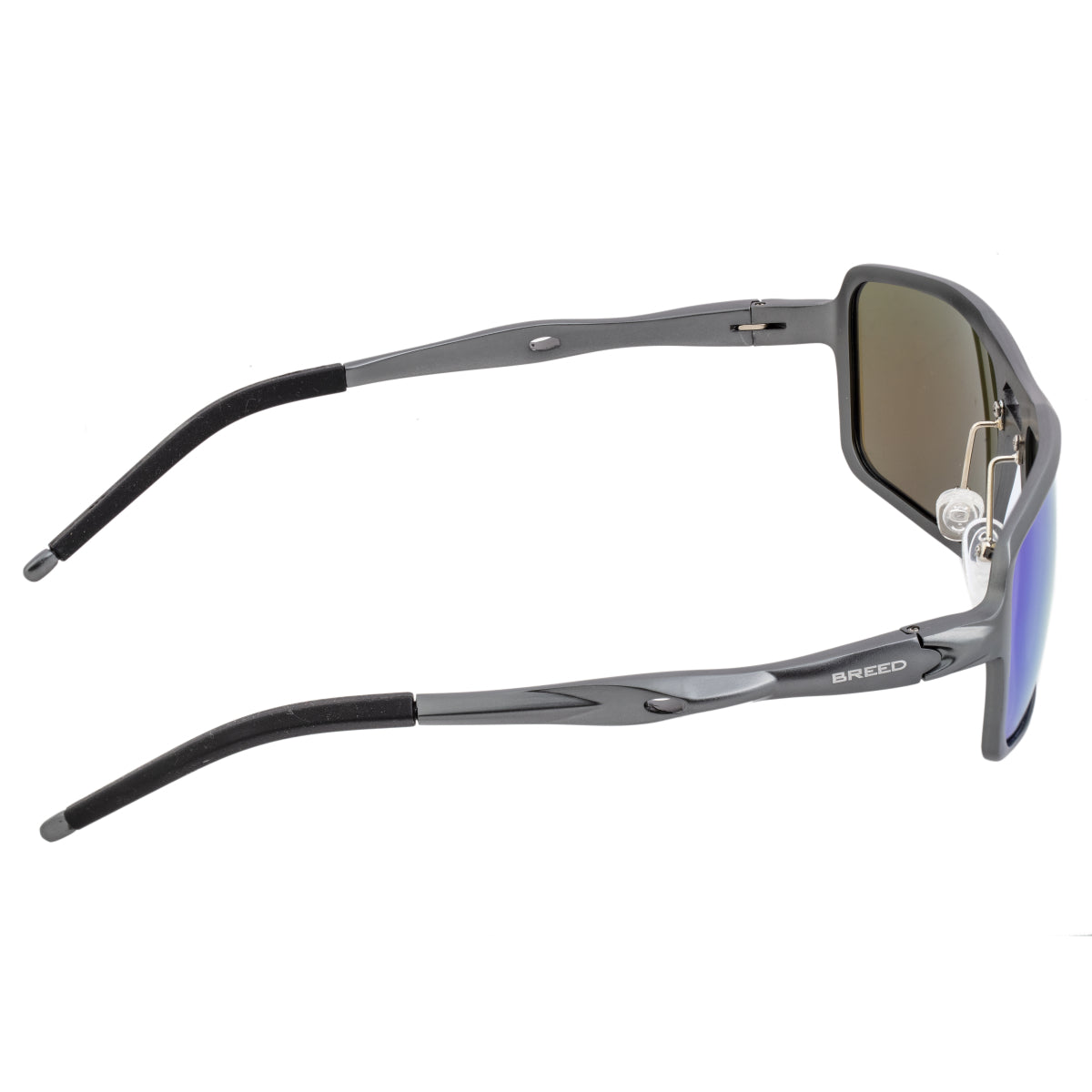 Breed Orpheus Aluminum Polarized Sunglasses - Gunmetal/Blue - BSG062BL