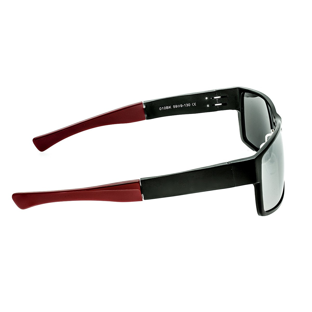 Breed Stratus Aluminium Polarized Sunglasses - Black/Silver - BSG010BK