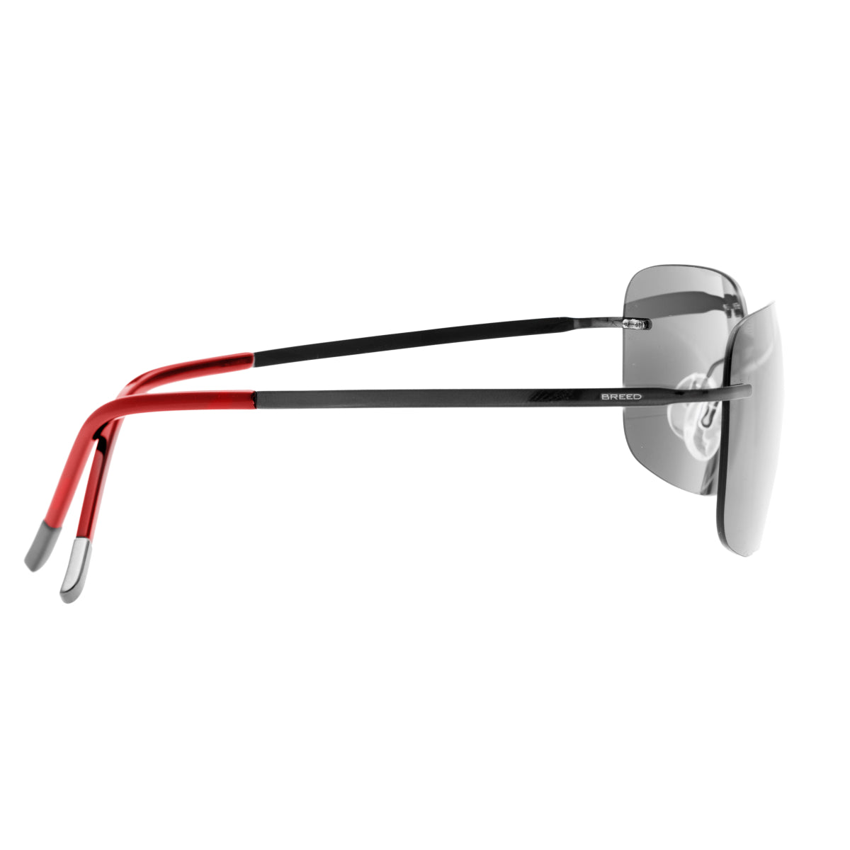 Breed Orbit Titanium Polarized Sunglasses - Black/Black - BSG042BK