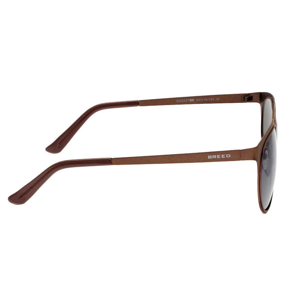 Breed Mensa Titanium Polarized Sunglasses - Brown/Black - BSG037BN