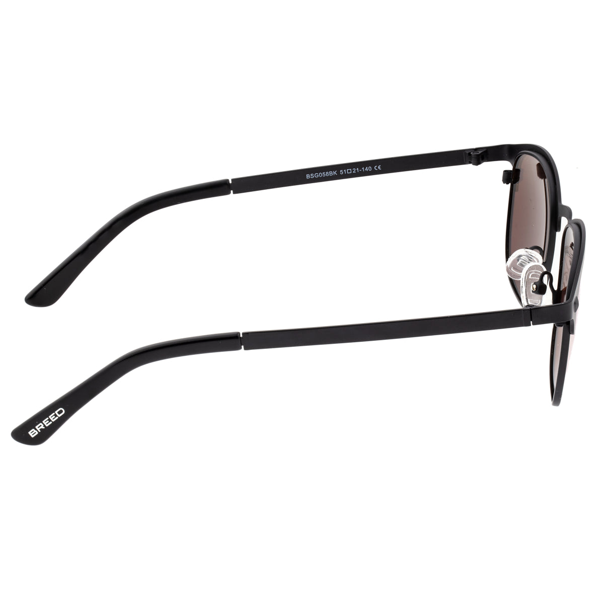 Breed Phase Titanium Polarized Sunglasses - Black/Orange-Yellow - BSG058BK