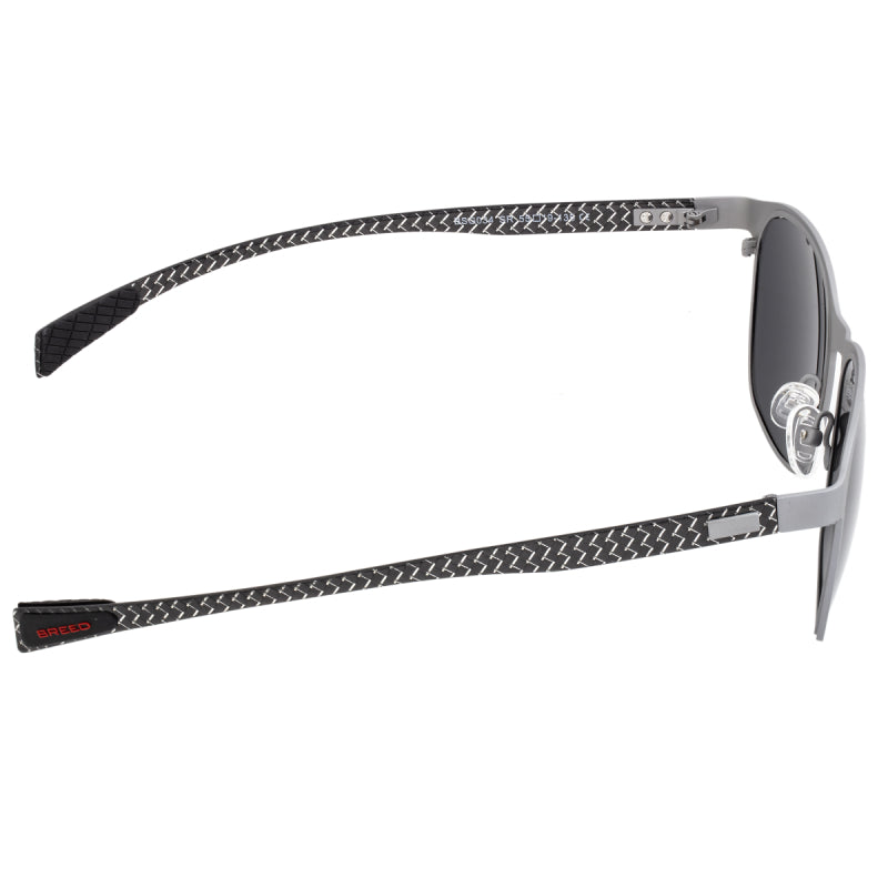 Breed Halley Titanium Polarized Sunglasses - Silver/Black - BSG034SR