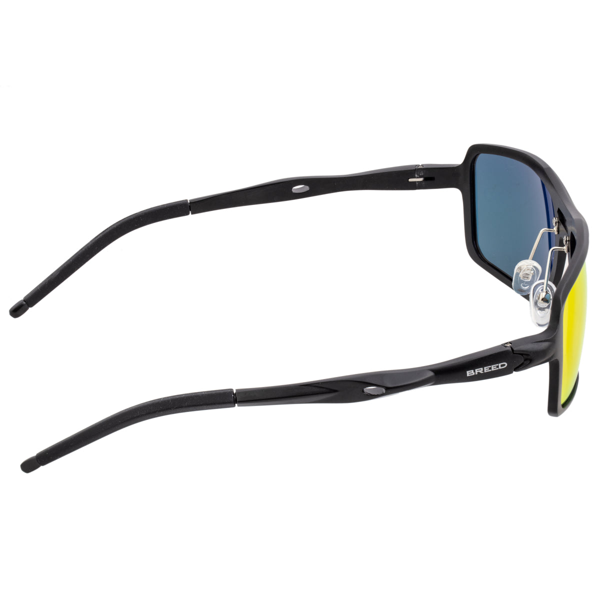 Breed Orpheus Aluminum Polarized Sunglasses - Black/Red-Yellow - BSG062RD