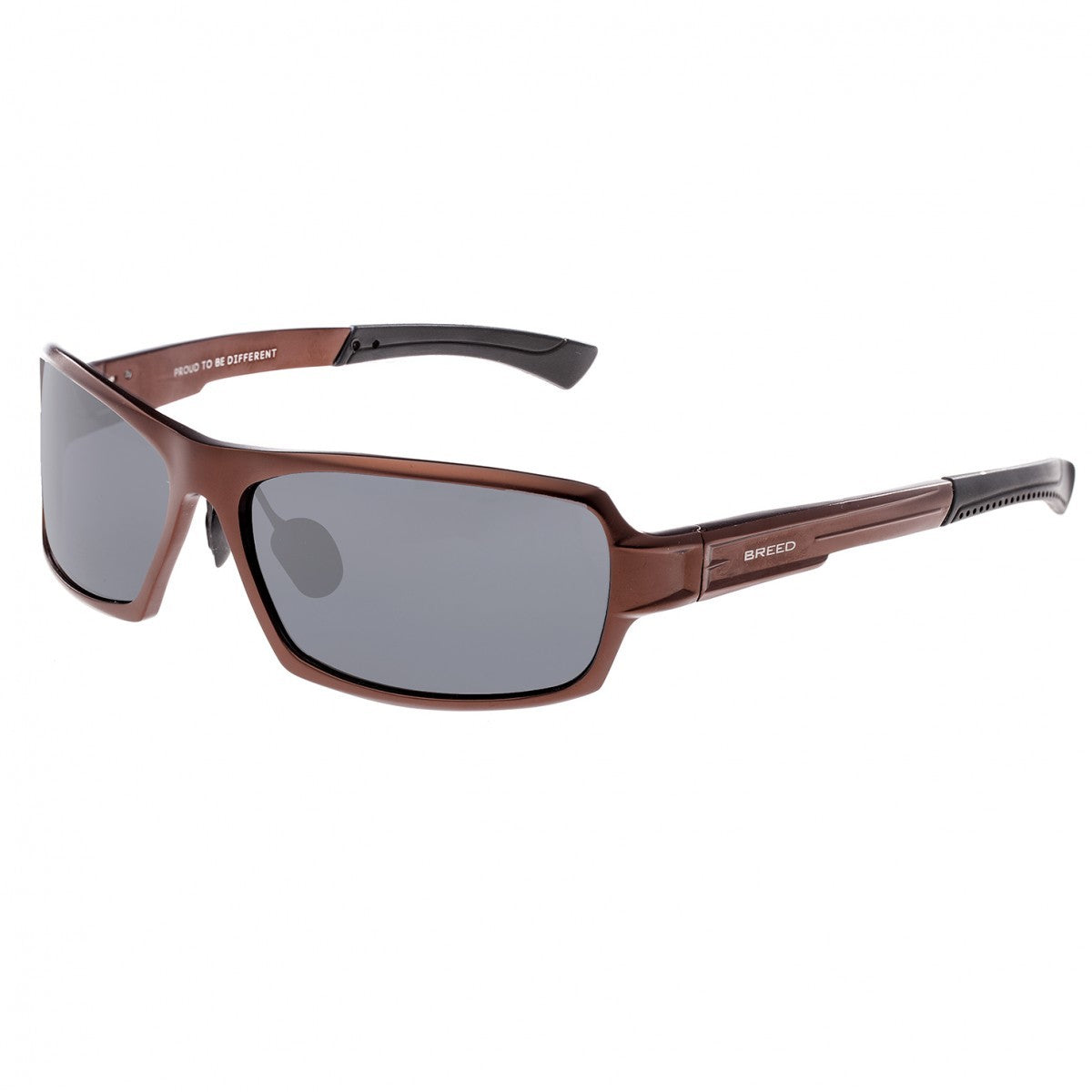 Breed Cosmos Aluminium Polarized Sunglasses - Brown/Black - BSG013BN