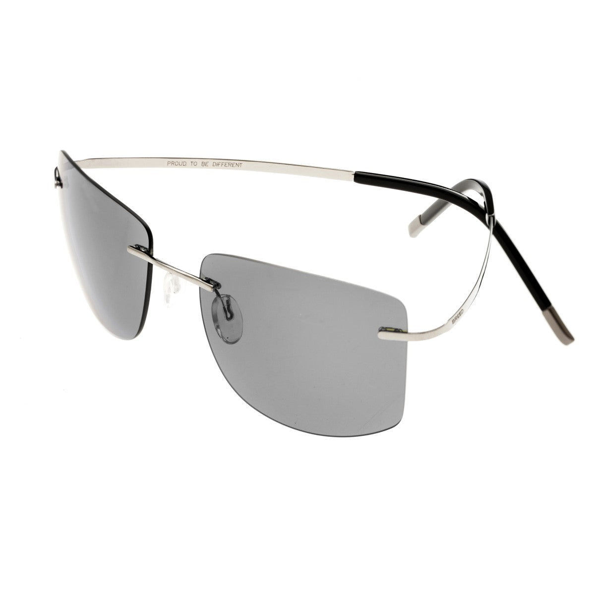 Breed Aero Polarized Sunglasses - Silver/Black - BSG041SL