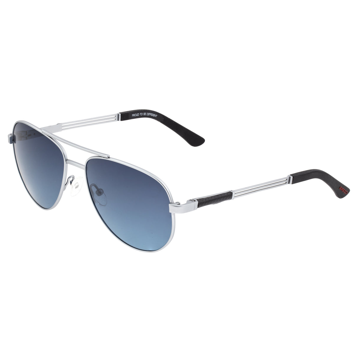 Breed Leo Titanium Polarized Sunglasses - Silver/Blue - BSG051SL