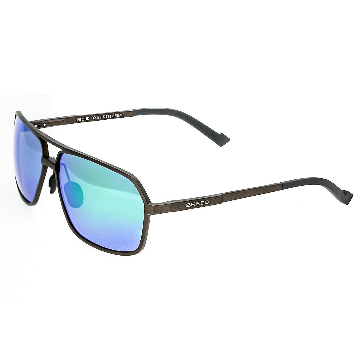 Breed Fornax Aluminium Polarized Sunglasses - Brown/Blue-Green - BSG023BN