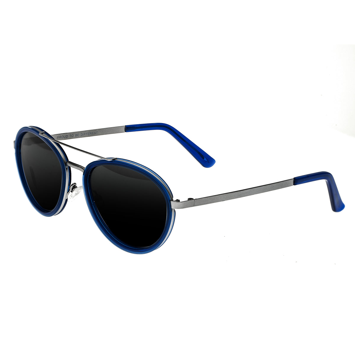 Breed Gemini Titanium Polarized Sunglasses - Silver-Blue/Silver - BSG038SL