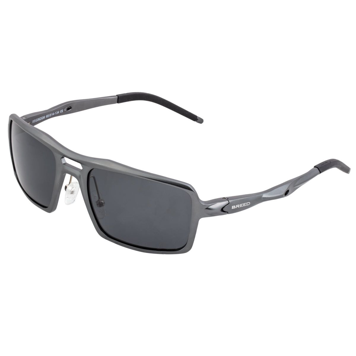 Breed Orpheus Aluminum Polarized Sunglasses - Gunmetal/Black - BSG062GM