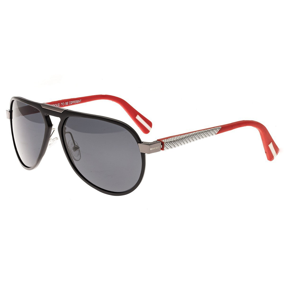 Breed Octans Titanium Polarized Sunglasses - Black/Black - BSG028BK