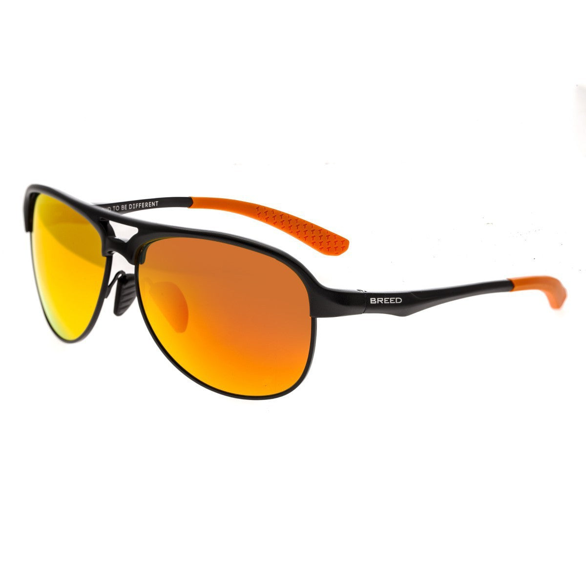 Breed Jupiter Aluminium Polarized Sunglasses - Black/Red-Yellow - BSG019BK