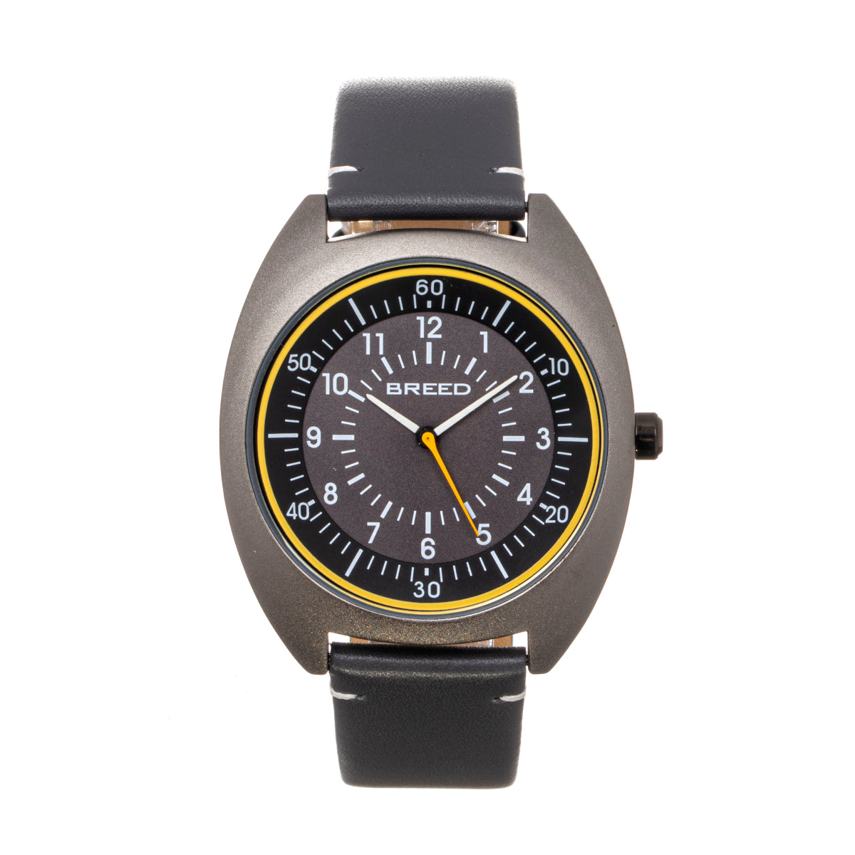 Breed Victor Leather-Band Watch - Grey - BRD9205