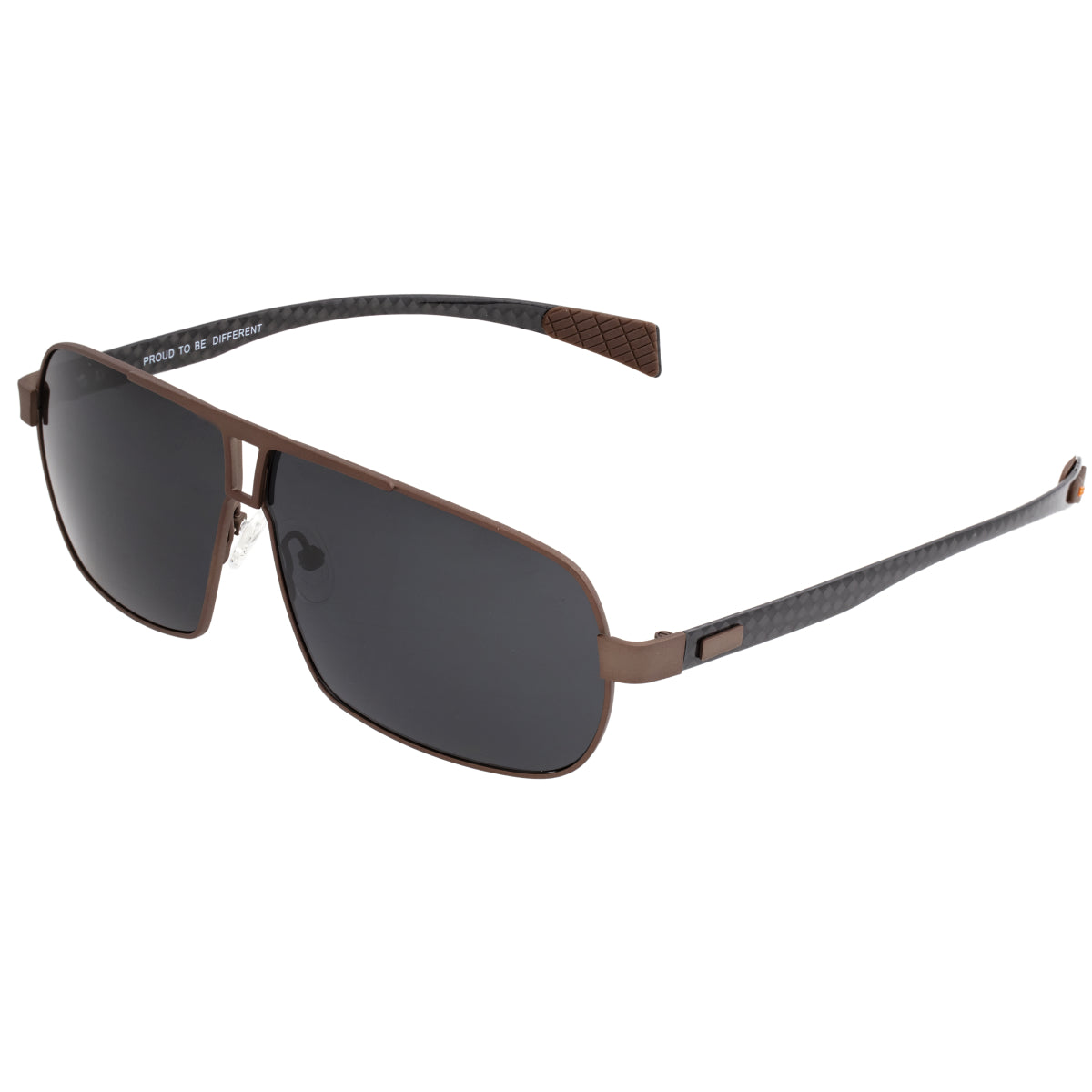 Breed Sagittarius Titanium Polarized Sunglasses - Brown/Black - BSG032BN