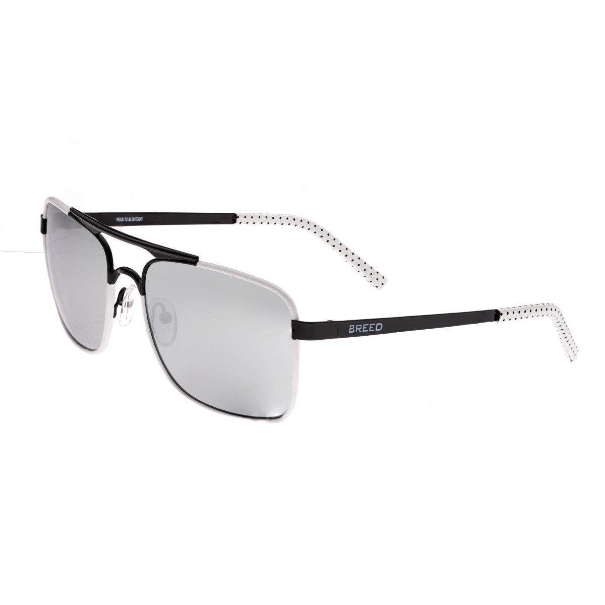 Breed Draco Polarized Sunglasses - Black/Silver - BSG047BK