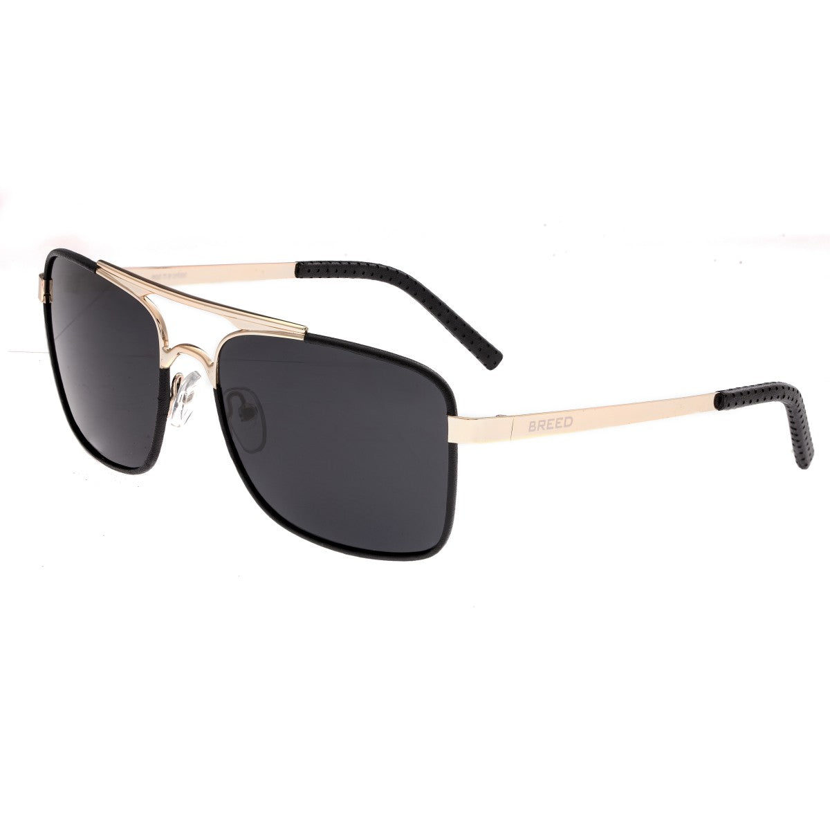 Breed Draco Polarized Sunglasses - Gold/Black - BSG047GD