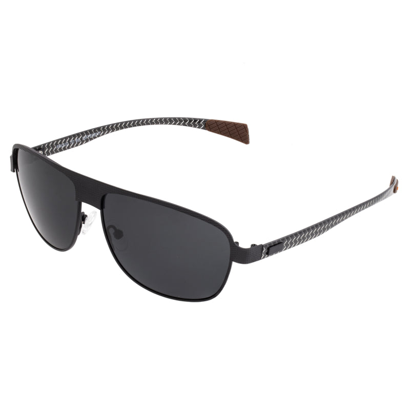 Breed Hardwell Titanium and Carbon Fiber Polarized Sunglasses - Black/Black - BSG007BK