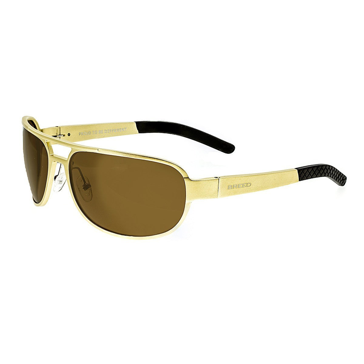 Breed Xander Aluminium Polarized Sunglasses - Gold/Brown - BSG014GD