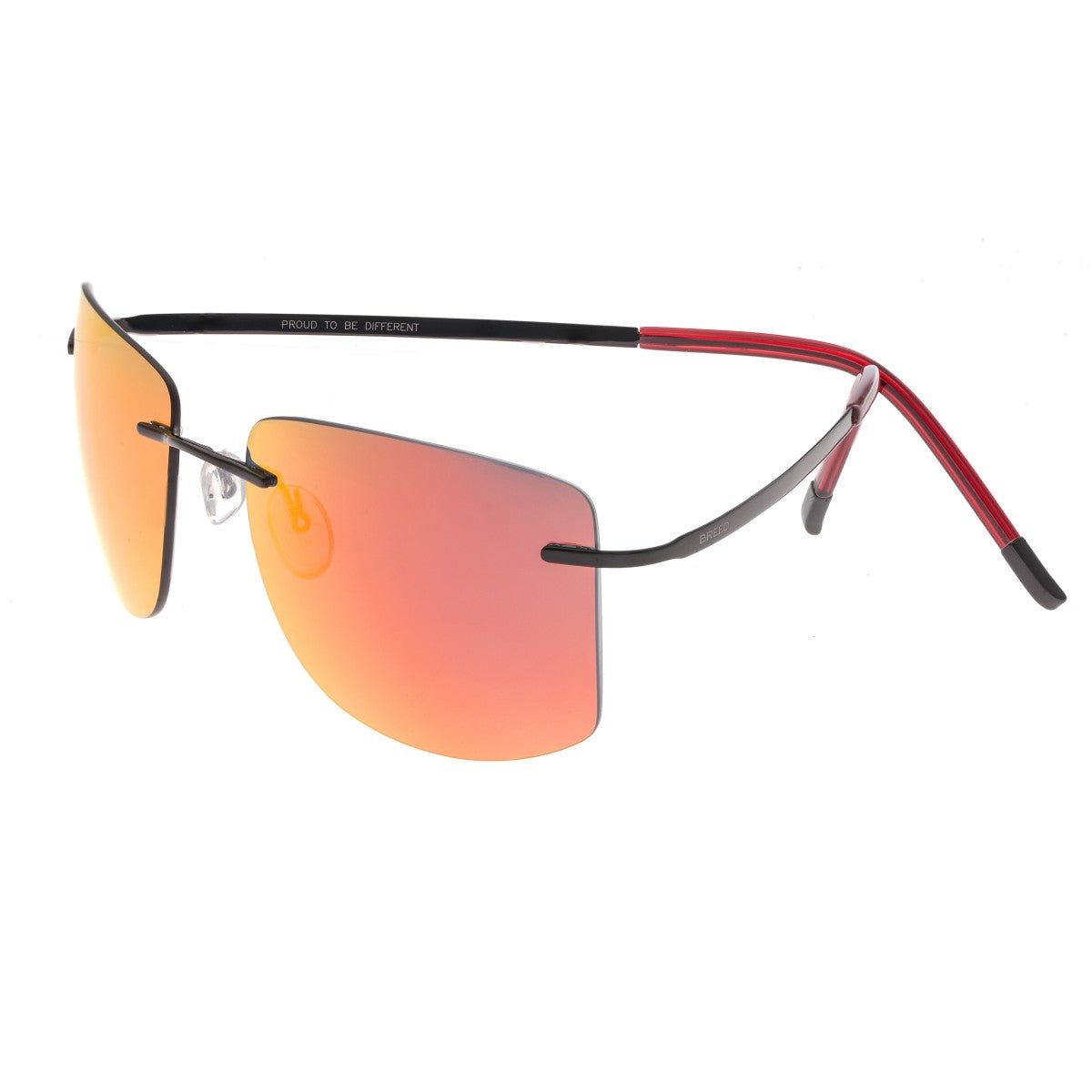 Breed Aero Polarized Sunglasses -Black/Red-Yellow - BSG041BK